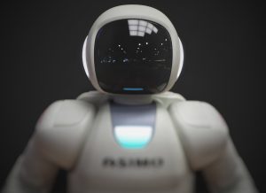 Head of humanoid robot ASIMO