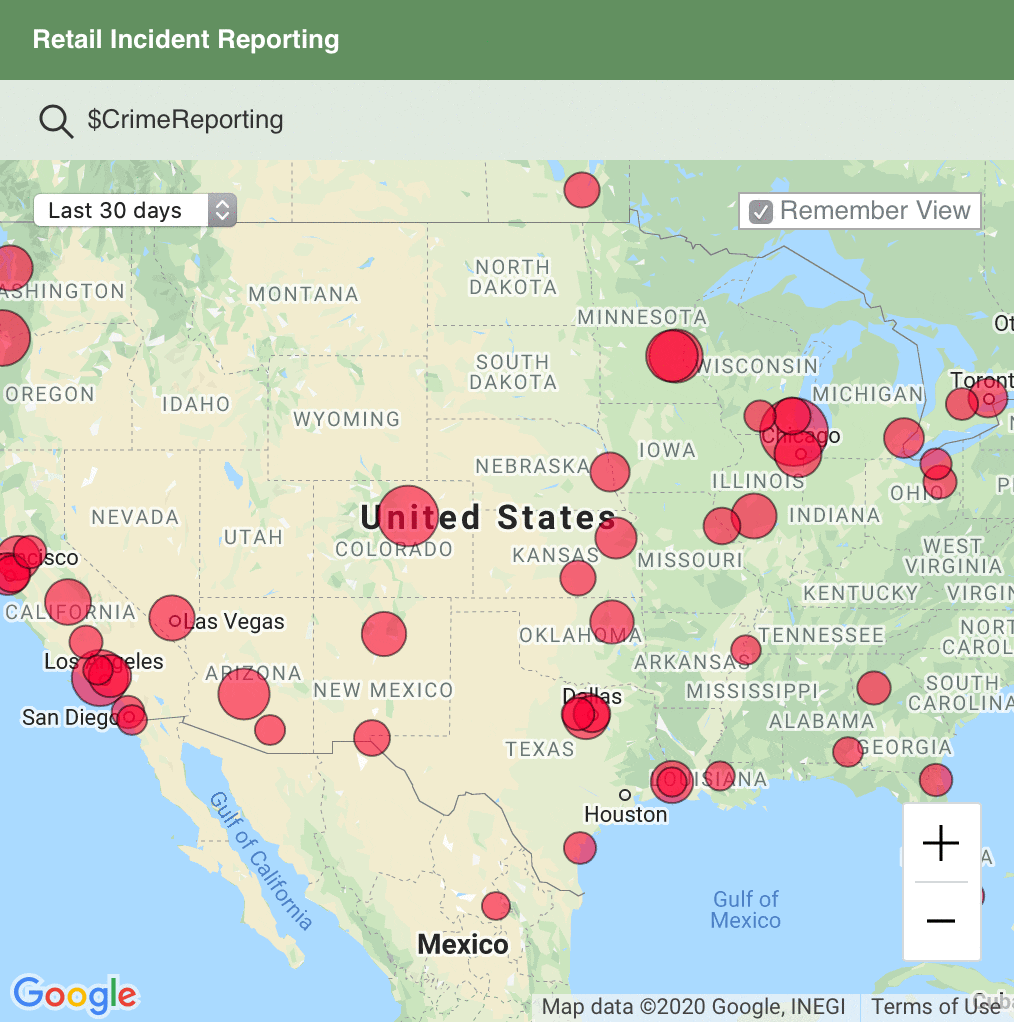 Silobreaker Hot Spots – Retail Incident Reporting