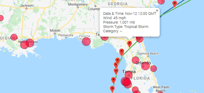 A GeoJSON overlay on the Hot Spots tool.